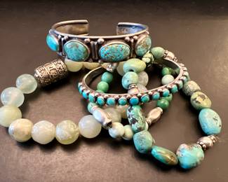 Sterling Silver & Turquoise Bracelets
