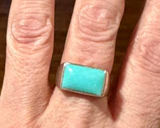 Turquoise & Sterling Ring