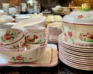 St. Clement France Rooster Dish Set