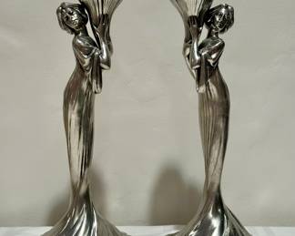 Art Nouveau Achille Gamba Candlesticks