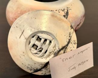 "Spirit Keeper" Signed Art Pottery