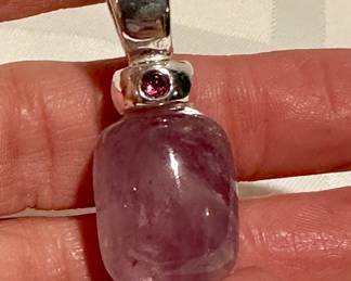 Sterling Silver & Stone Pendant