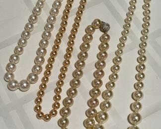 Faux Pearl Necklaces