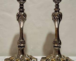 Handmade Pewter Candlesticks