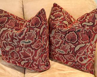 (2) Crate & Barrel Down Pillows - We have 2 sets!