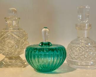 Cut Glass Perfume Bottles