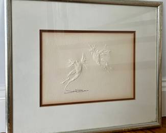 Embossed Art, Signed Judith Brown