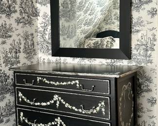 Painted Dresser & Mirror
