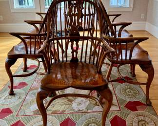 (6) High Back Windsor Chairs