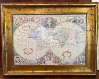 Framed World Map Print