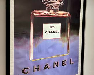 Framed 1997 Chanel Poster by Andy Warhol 