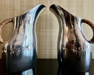 (2) Pitchers with Wicker Handle
