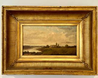 Landscape Oil on Board, Signed