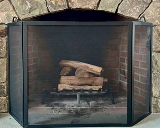 Folding Fireplace Screen