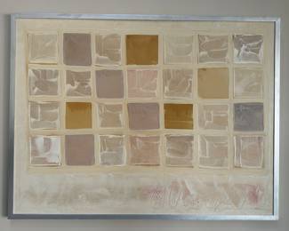 Abstract Oil on Canvas, Signed