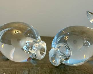 (2) Hadeland (Norway) Glass Fish