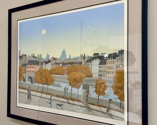 "The Seine" Serigraph, Signed Thomas McKnight 5/175