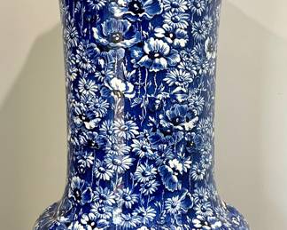 Blue & White Oversized Vase