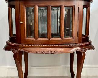 Vintage Liquor Cabinet with Removable Tray