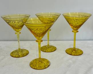 (4) Royal Danube Martini Glasses