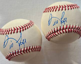 (4) Autographed Bill Lee Baseballs