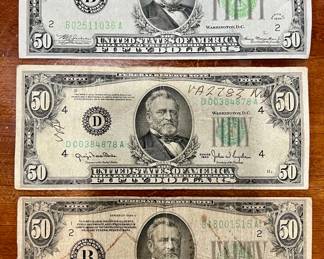(3) $50 Bills
