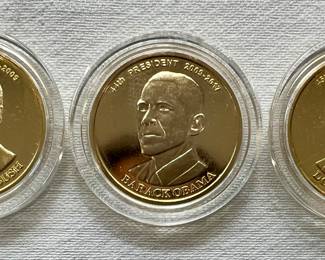 George Bush, Barack Obama & Donald Trump Medallions