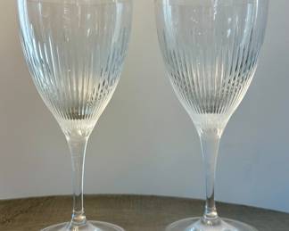 (2) Waterford Wine Glasses