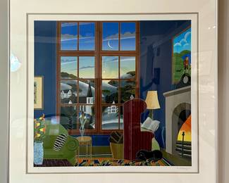 "Cold Spring Harbor" Serigraph, Signed Thomas McKnight with COA