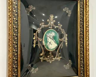 (2) Framed Limoge Portraits