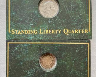 Standing Liberty Quarter & Indian Head Penny