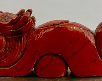 Carved Red Jade Dragon