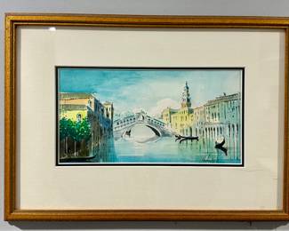 "Venice" Watercolor, Signed