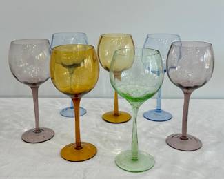 (7) Wine Glasses