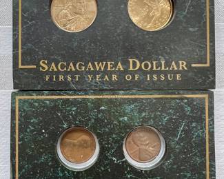 Sacagawea Dollar & Lincoln Penny