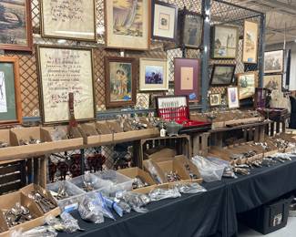 Silverware!  Thousands of pieces of silverware.  Most all pieces 75 cents each 