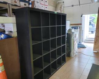 Storage cubbies in both black and white available