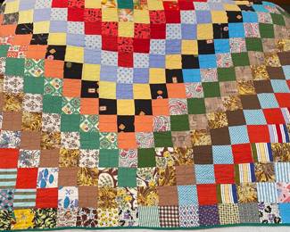 Hand Stitched Quilt • Approximately 75”x80”