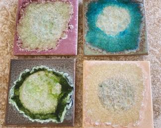  Anthropologie Geode Celestial Coasters