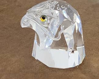 Swarovski Crystal Falcon Head
