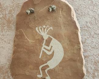 Kokopelli Slate Art