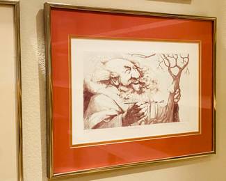 Charles Bragg signed litho