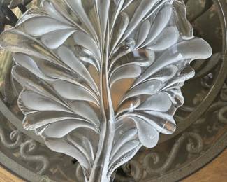 Mikasa Walther Glass Leaf Bowl