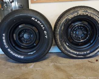 2 Cooper Cobra Radial GT Mounted Tires