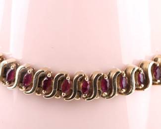 10k gold ruby bracelet jewelry