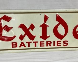 SST EMB. EXIDE BATTERIES SIGN