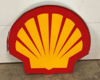 LIGHT UP SHELL PLASTIC SIGN