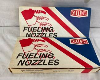 (2) NOS CATLOW GAS PUMP NOZZLES