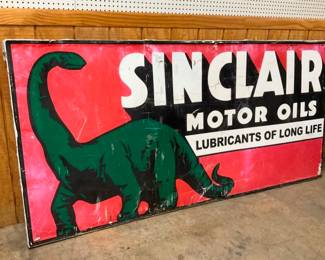 SINCLAIR MOTOR BILLBOARD W/ DECAL SIGN