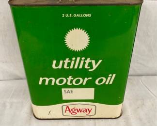 2G. AGWAY UTILITY MOTOR OIL CAN